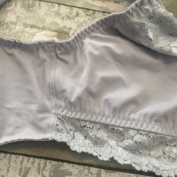 Breezies Wire-free grey lace bra bralette 2X - Picture 4 of 6